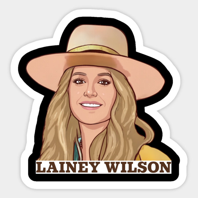 country music artist Lainey Wilson Sticker TeePublic